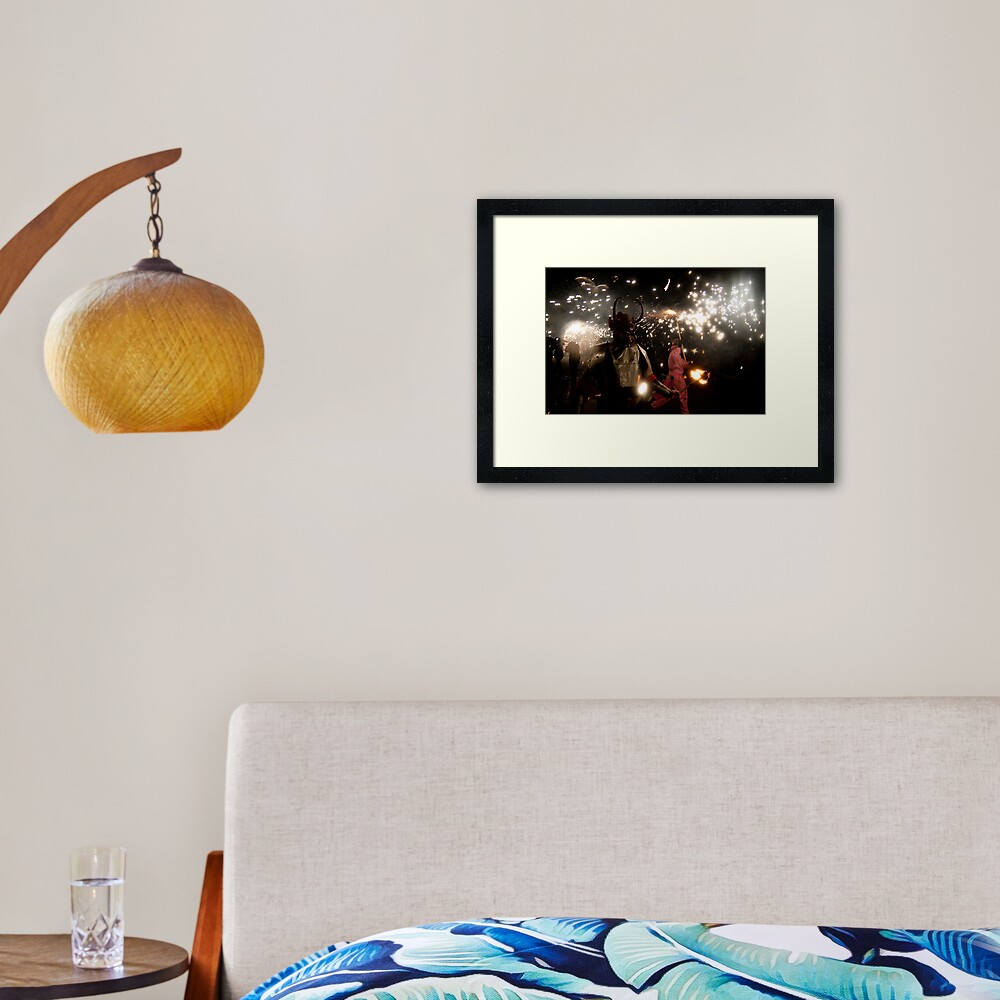 Here be monsters... Framed Art Print