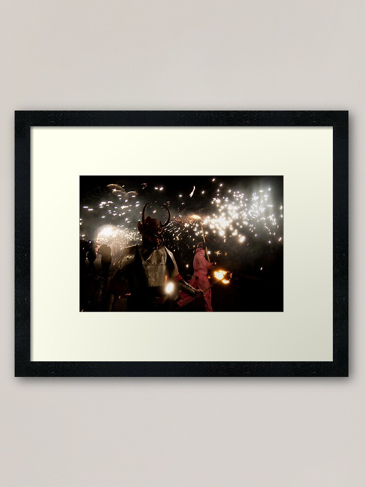 Alternate view of Here be monsters... Framed Art Print
