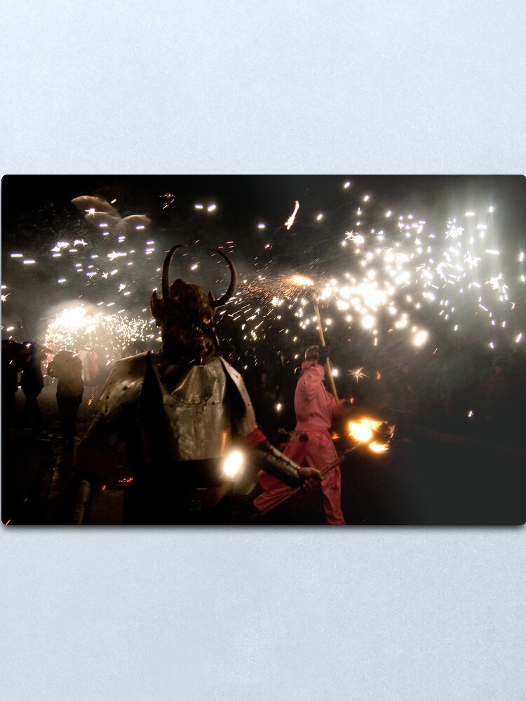 Alternate view of Here be monsters... Metal Print