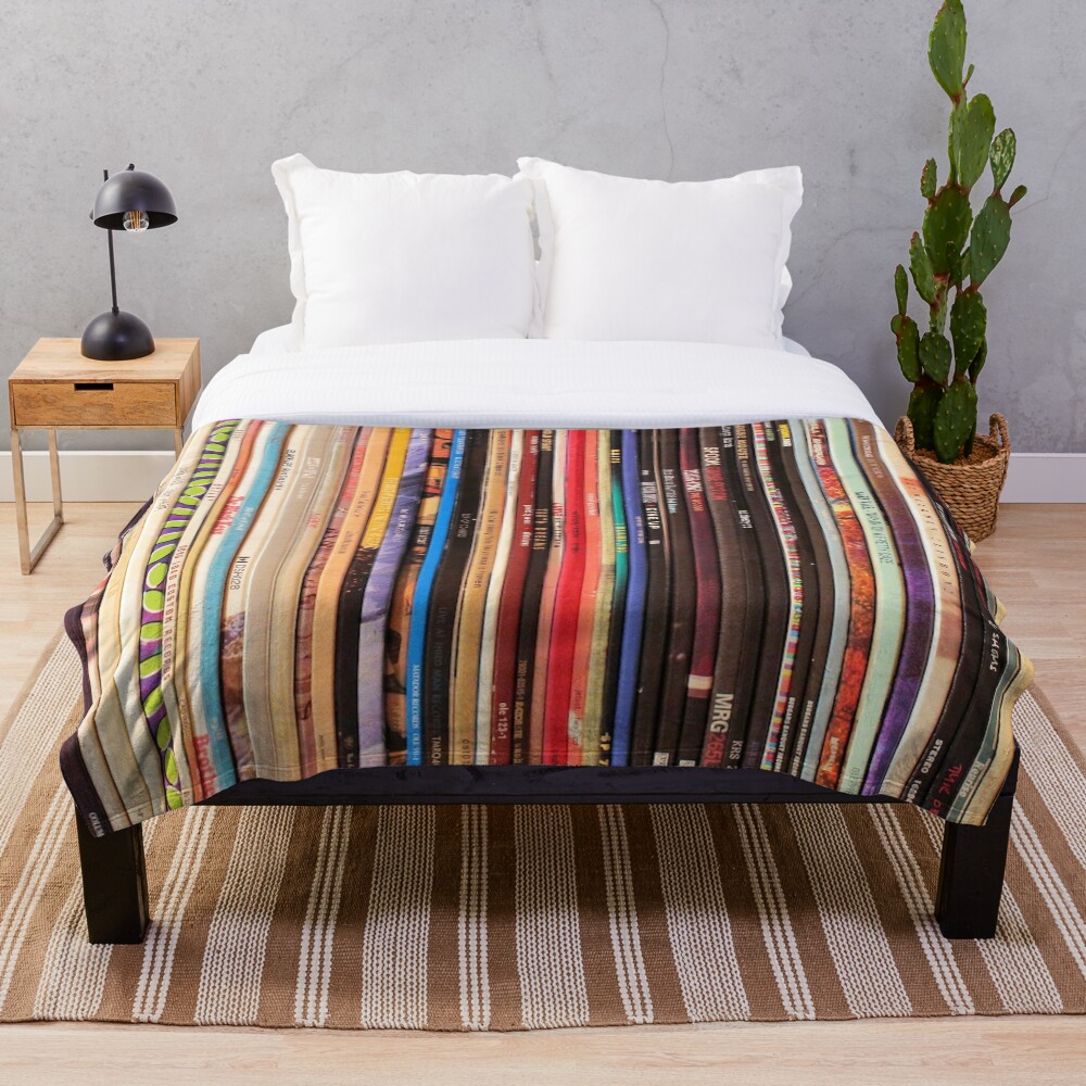 "Indie Rock Vinyl Records" Throw Blanket for Sale by Iheartrecords