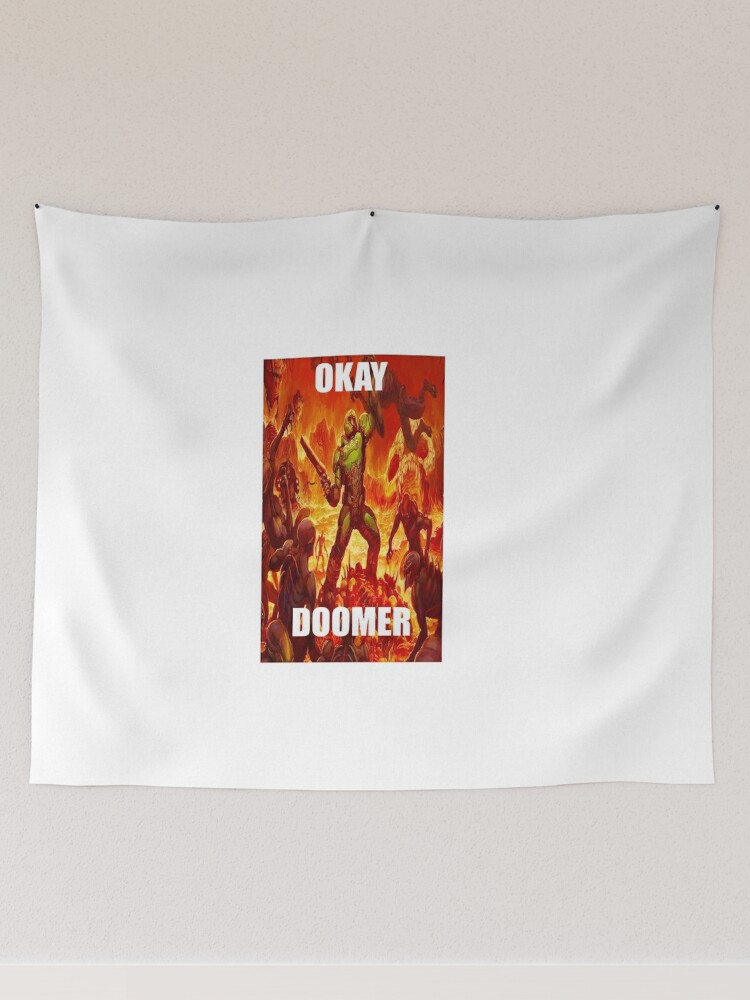 OK Doomer Meme - Doomer Meme - Tapestry