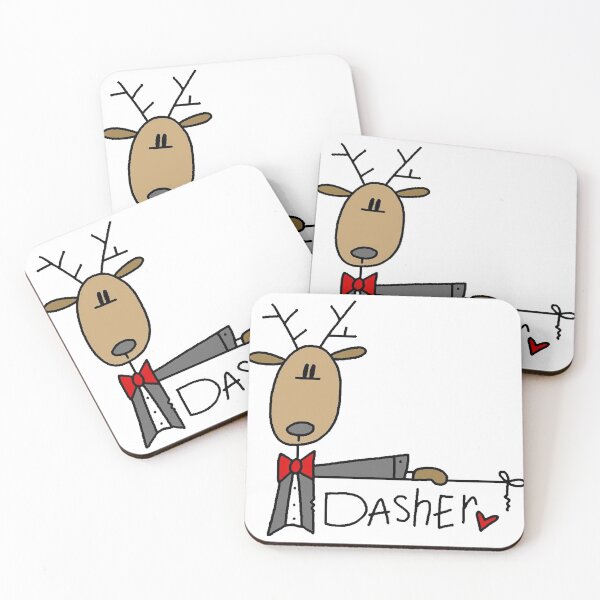 Item preview, Funny Christmas Holiday Dasher Reindeer designed and sold by peacockcards.