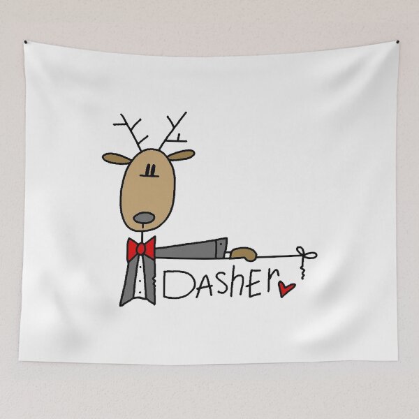 Item preview, Funny Christmas Holiday Dasher Reindeer designed and sold by peacockcards.