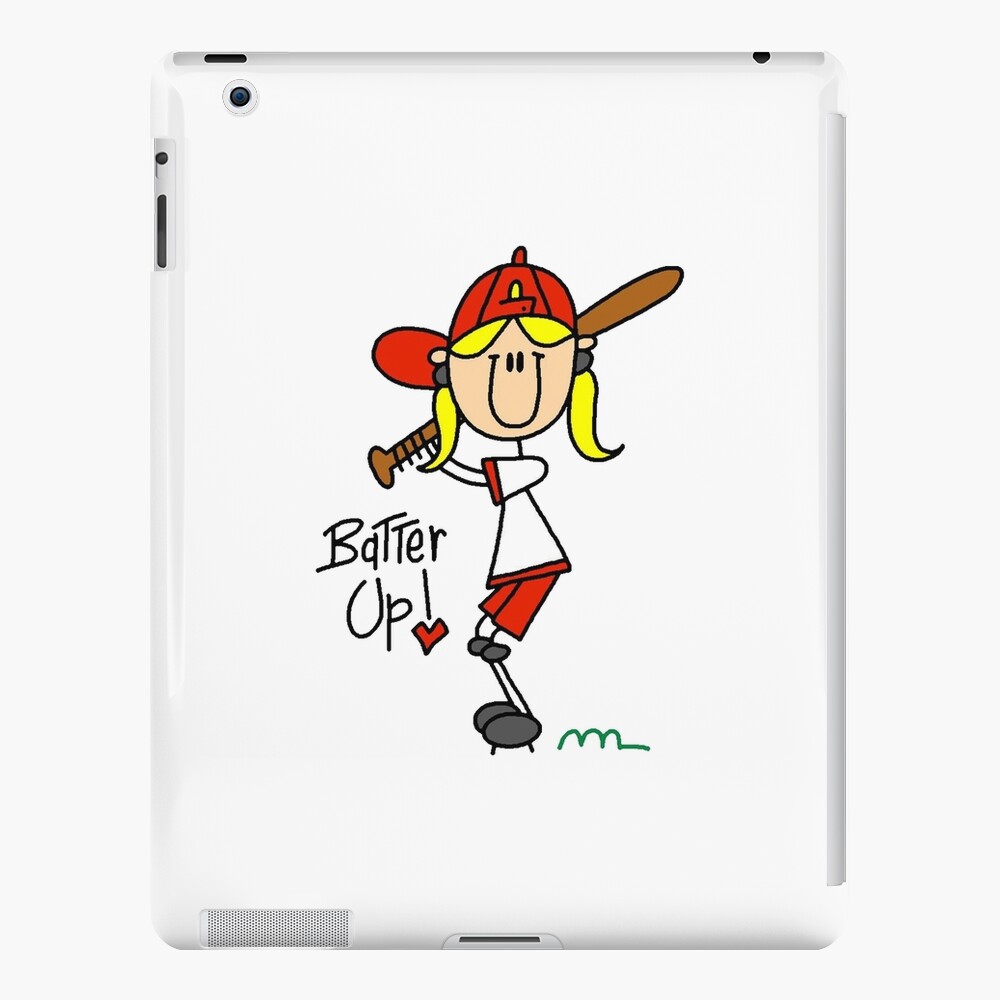 Stick Figure Girl Baseball Softball Sports