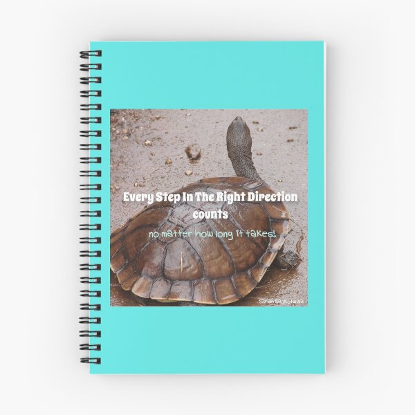 Item preview, Every Step In the Right Direction Counts no Matter How Long It Takes! - Inspirational quote Slow Turtle turtles designed and sold by Sarah  Rajkotwala.