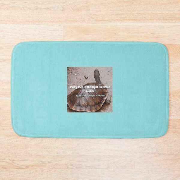 Item preview, Every Step In the Right Direction Counts no Matter How Long It Takes! - Inspirational quote Slow Turtle turtles designed and sold by Sarah  Rajkotwala.