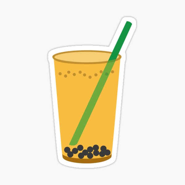 Delicious Iced Tea Stickers Redbubble - milk tea 3 bobabubble tea roblox