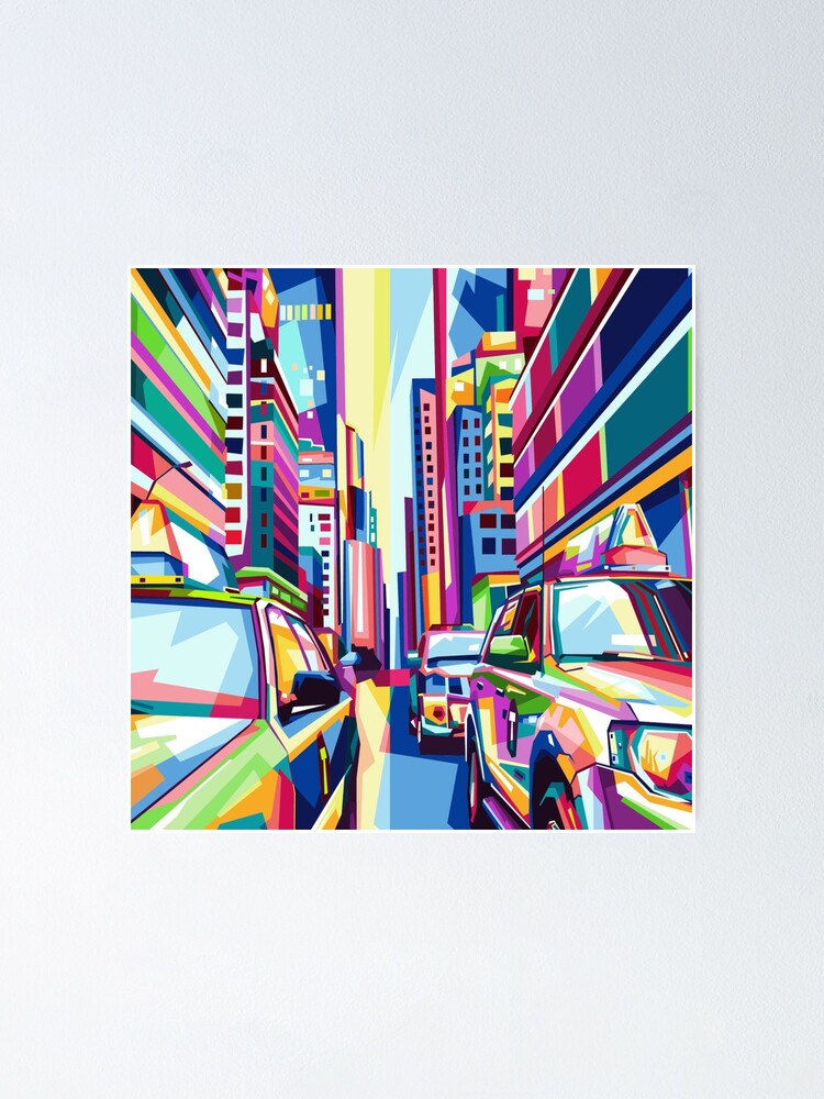 Cityscape Pop Art Home Decor Poster By Bambino12345678 Redbubble