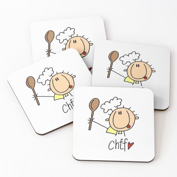 Item preview, Male Chef Funny Stick Figure Professions designed and sold by peacockcards.