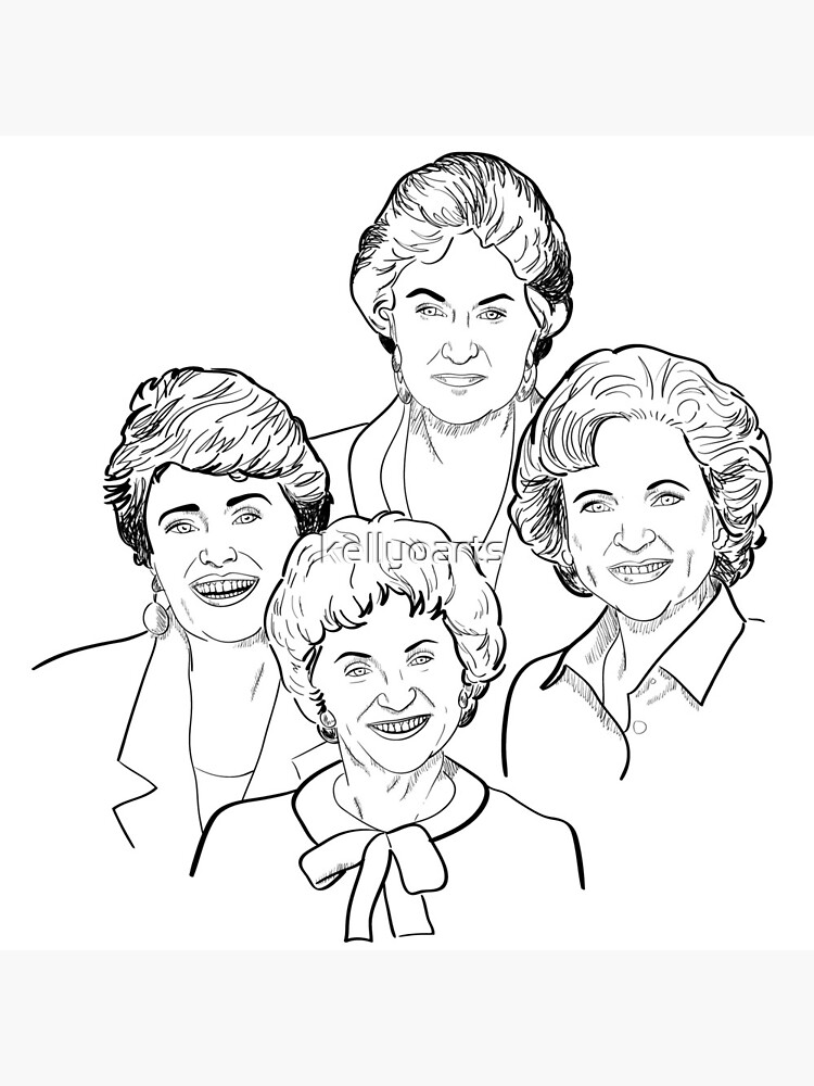 Thumbnail 3 of 3, Photographic Print, Golden Girls Sketch designed and sold by kellyoarts.