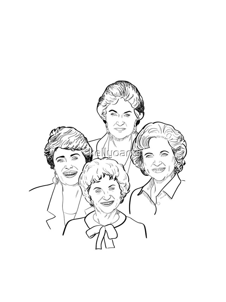Thumbnail 4 of 4, iPhone Case, Golden Girls Sketch designed and sold by kellyoarts.