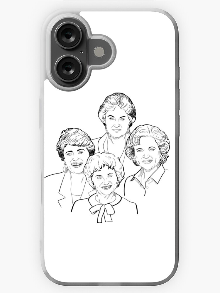 Thumbnail 1 of 5, iPhone Case, Golden Girls Sketch designed and sold by kellyoarts.