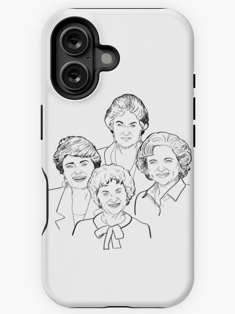 Thumbnail 1 of 4, iPhone Case, Golden Girls Sketch designed and sold by kellyoarts.