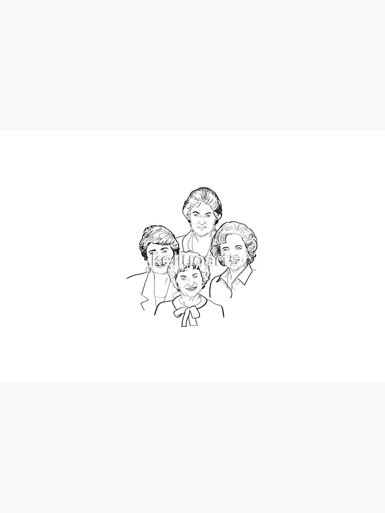 Thumbnail 4 of 4, Zipper Pouch, Golden Girls Sketch designed and sold by kellyoarts.