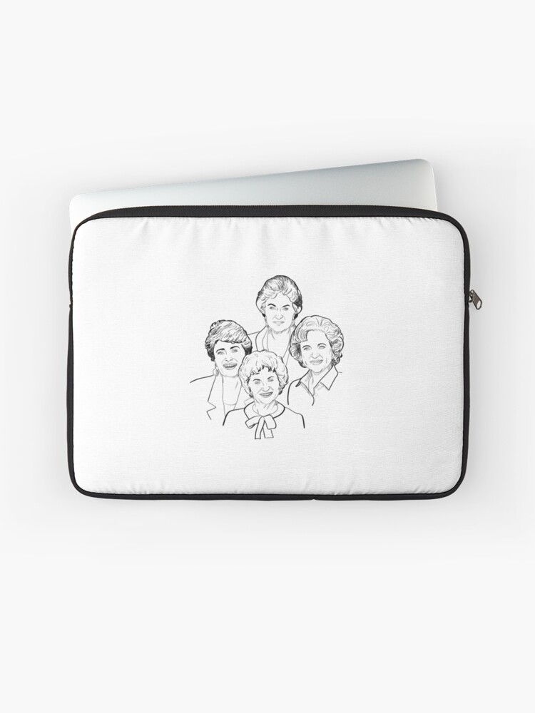 Thumbnail 1 of 2, Laptop Sleeve, Golden Girls Sketch designed and sold by kellyoarts.