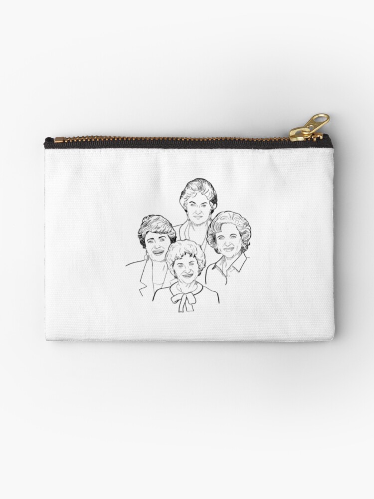 Thumbnail 1 of 4, Zipper Pouch, Golden Girls Sketch designed and sold by kellyoarts.