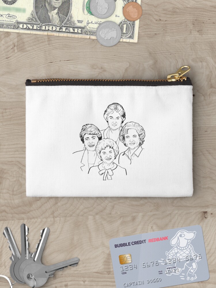 Thumbnail 3 of 4, Zipper Pouch, Golden Girls Sketch designed and sold by kellyoarts.