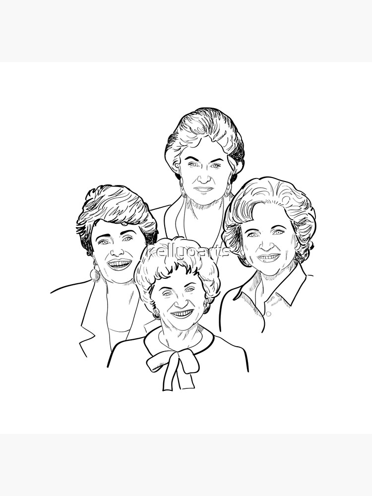 Thumbnail 2 of 2, Tote Bag, Golden Girls Sketch designed and sold by kellyoarts.