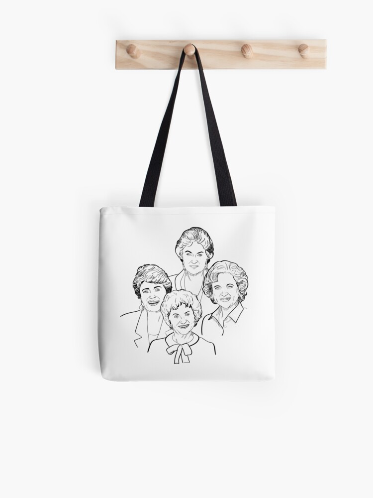 Thumbnail 1 of 2, Tote Bag, Golden Girls Sketch designed and sold by kellyoarts.