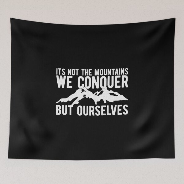 Item preview, Motivational Hiker Quote Conquer Mountains Hiking Mindset designed and sold by ripsydesigns.