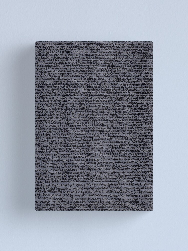 Alternate view of "Dictionary 31" (inadvertent-insatiable) Canvas Print