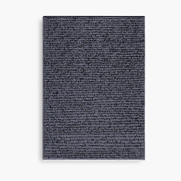 "Dictionary 31" (inadvertent-insatiable) Canvas Print
