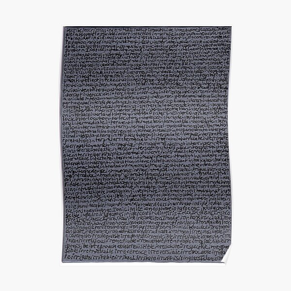 "Dictionary 32" (inscribe-island) Poster