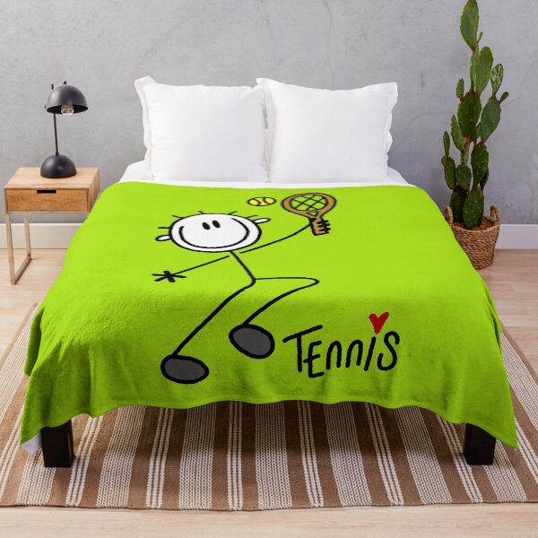 Item preview, Stick Figure Tennis Player Sports designed and sold by peacockcards.