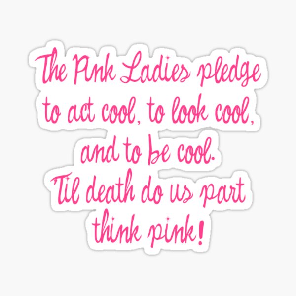 Grease Pink Ladies Gifts & Merchandise for Sale | Redbubble