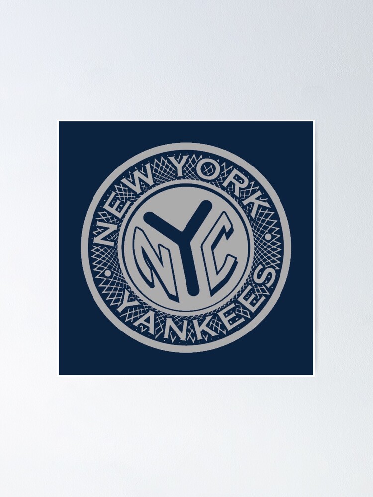 Download New York Yankees Blue Wordmark Logo Wallpaper