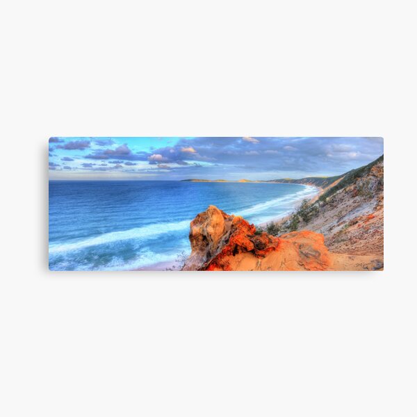 Rainbow Beach - Double Island Point Metal Print