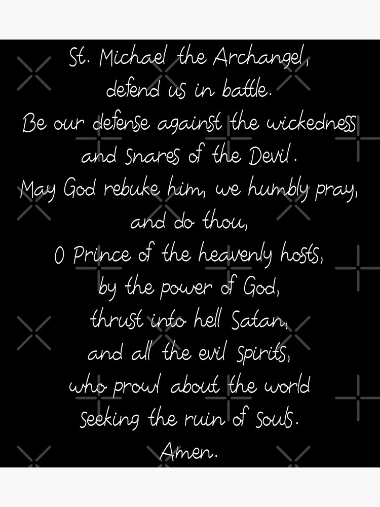 "st michael the archangel prayer, saint michael, archangel, prayer