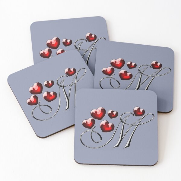 Item preview, VALENTINE LETTER M designed and sold by PetsandBeyond.
