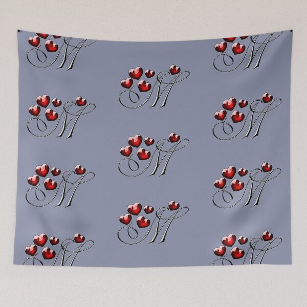 Item preview, VALENTINE LETTER M designed and sold by PetsandBeyond.