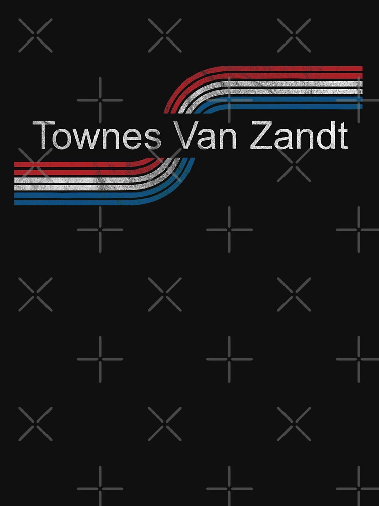 Townes Van Zandt: T-Shirt im Bikerstil von jesseladret