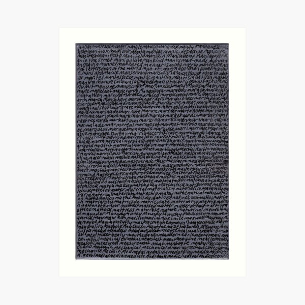 "Dictionary 38" (mangel wurzel-medical certificate) Art Print