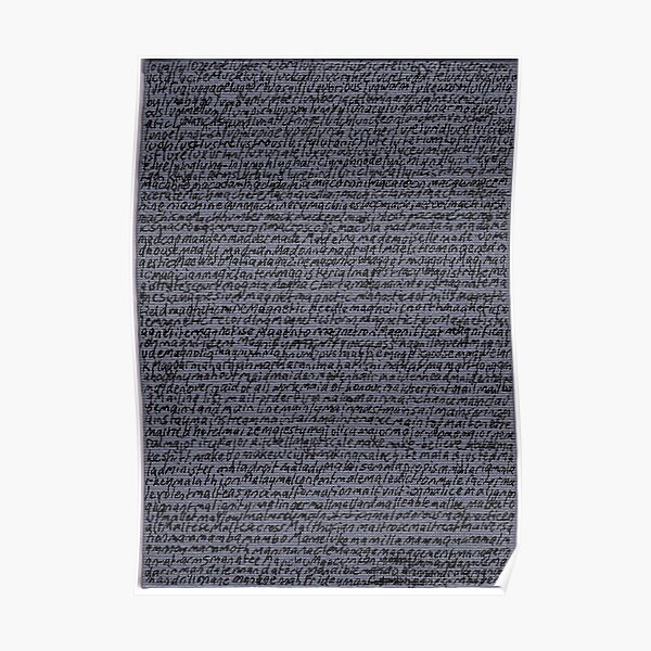"Dictionary 37"(loyalty-mange) Poster