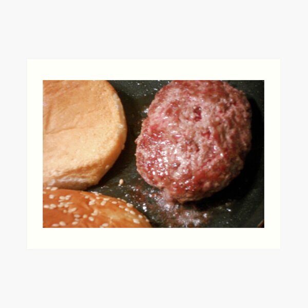 Just a burger Art Print