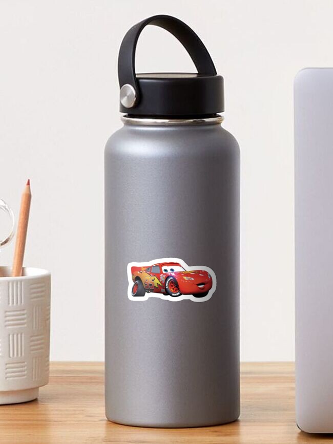 Cars Lightning McQueen Mater kids flip top water bottle disney