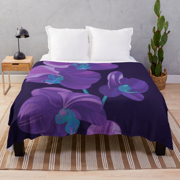 Item preview, Violet alien orchid flower | Orchidaceae floral design designed and sold by Moolversin.