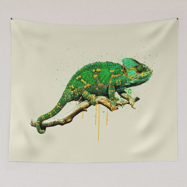 Item preview, Veiled Chameleon Watercolor Reptile Owner designed and sold by JRRTs.