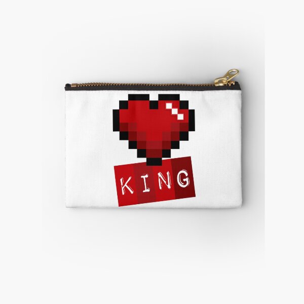 Item preview, Gamer King Pixelated Heart  designed and sold by umeimages.