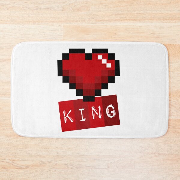 Item preview, Gamer King Pixelated Heart designed and sold by umeimages.