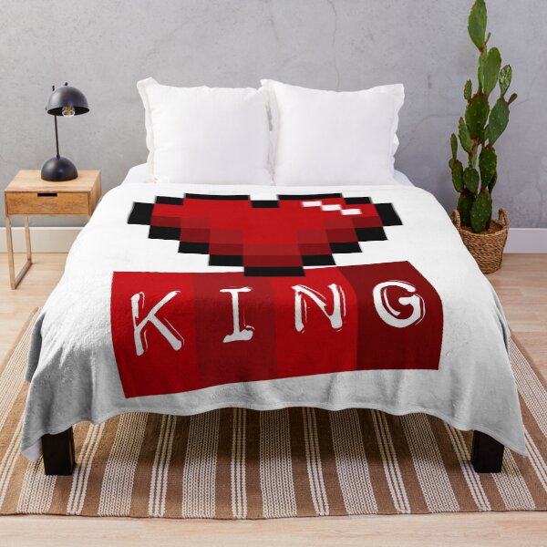 Item preview, Gamer King Pixelated Heart  designed and sold by umeimages.