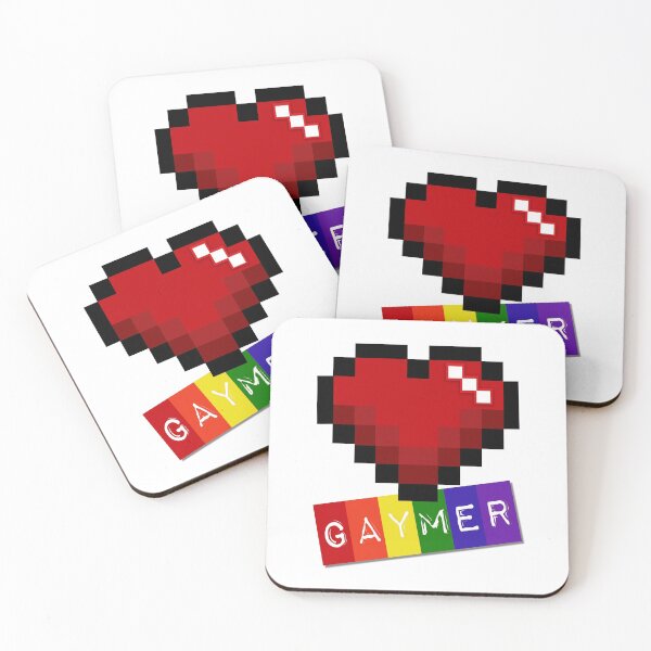 Artikelvorschau, GAYmer Pixelated Herz entworfen und verkauft von umeimages.