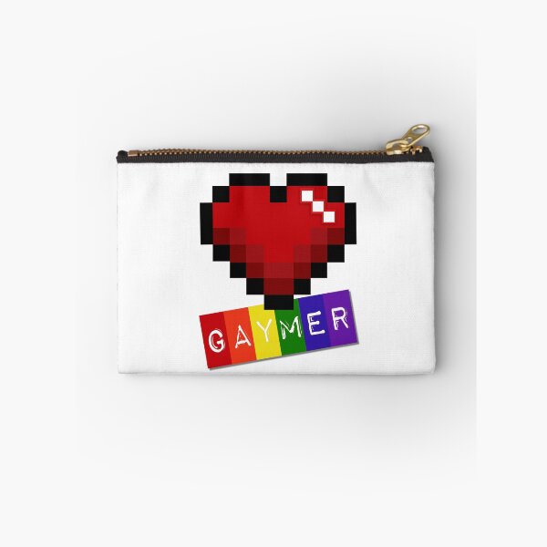 Item preview, GAYmer Pixelated Heart  designed and sold by umeimages.