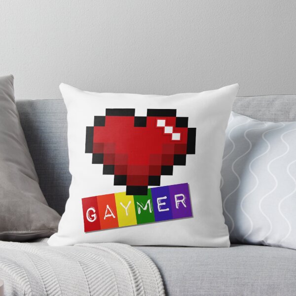 Item preview, GAYmer Pixelated Heart  designed and sold by umeimages.