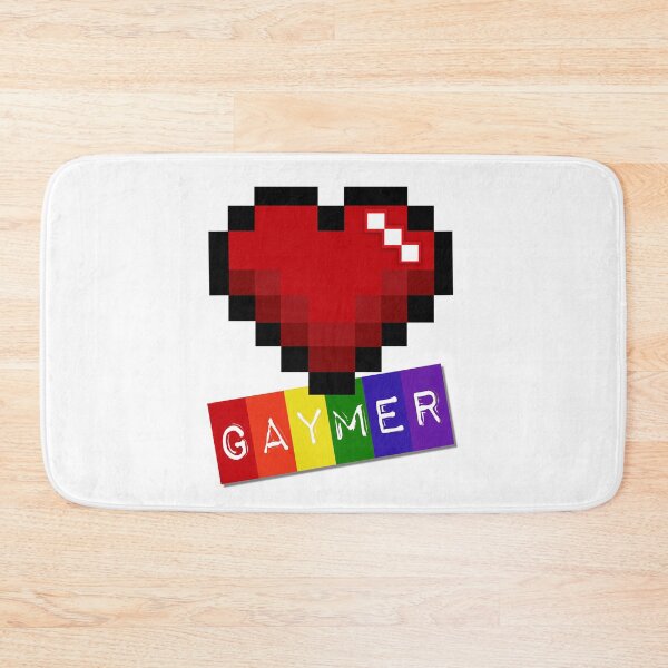 Item preview, GAYmer Pixelated Heart  designed and sold by umeimages.