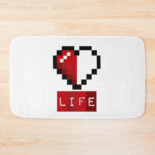 Aperçu de l'œuvre Gamer Pixelated Heart Life créée et vendue par umeimages.