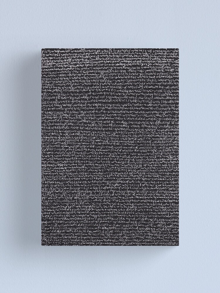 Alternate view of "Dictionary 68" (washerwoman-wood) Canvas Print